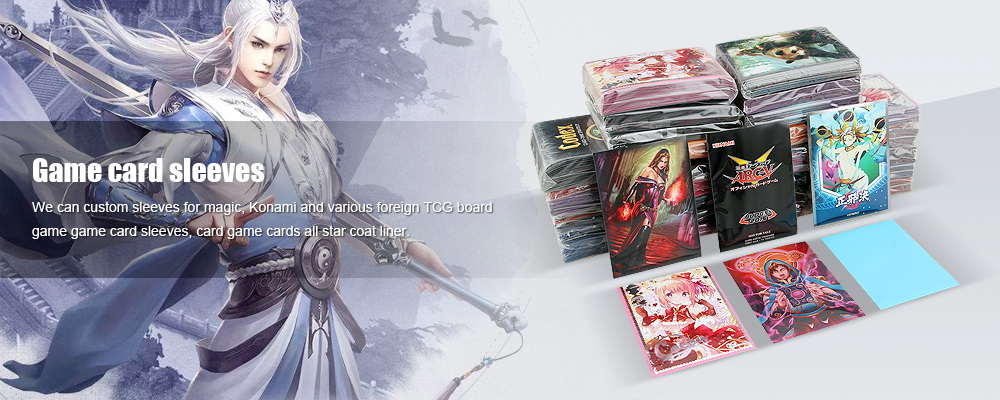 Hot Stamping Gaming Card Sleeves Protection PP Custom Card Protector Sleeves