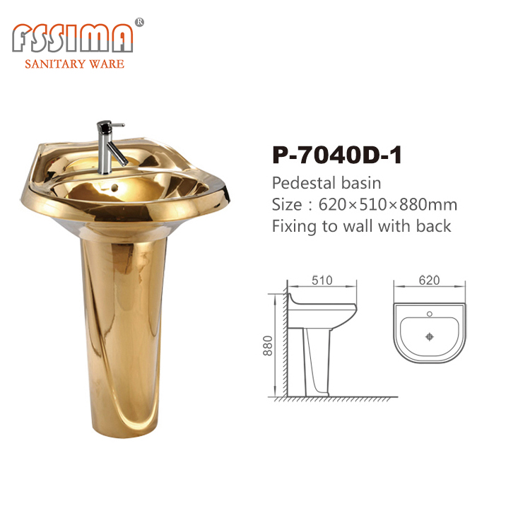 Ceramic S Trap Toilet Bowl Western Golden Diamond 200mm 180mm