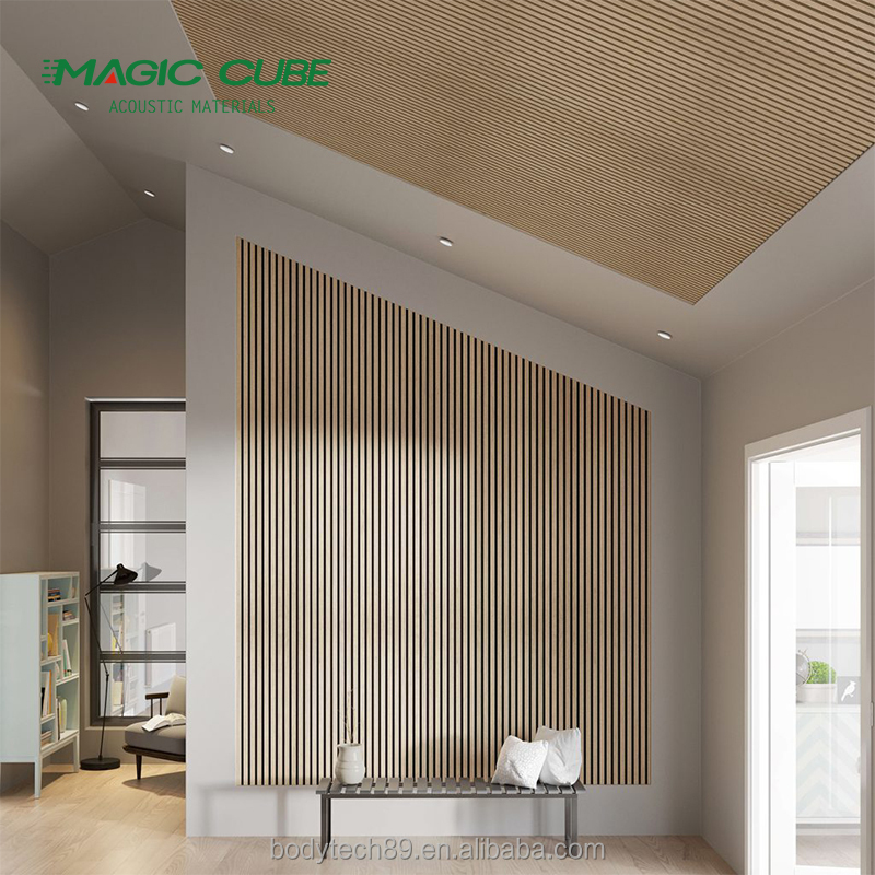 HPL Finish Wall Panels Akupanel Acoustic Wall Panelling for Standard Size 2400*600*21 mm