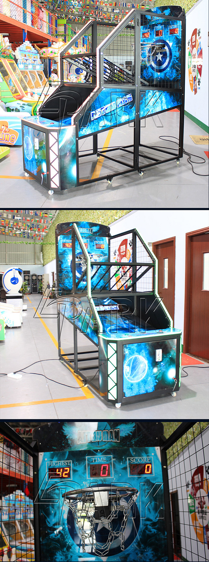 Coin Operated Arcade Sports Game Machine Of Throwing Basketball