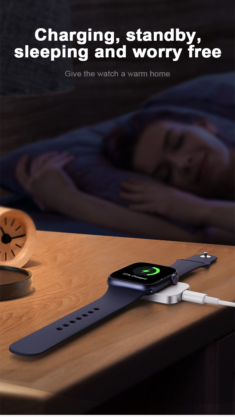 Portable Wireless Charger Type-C Magnetic Charger for Smart Watch Input 5V/1A Output 5V3A /9V2.25A/12V1.67A