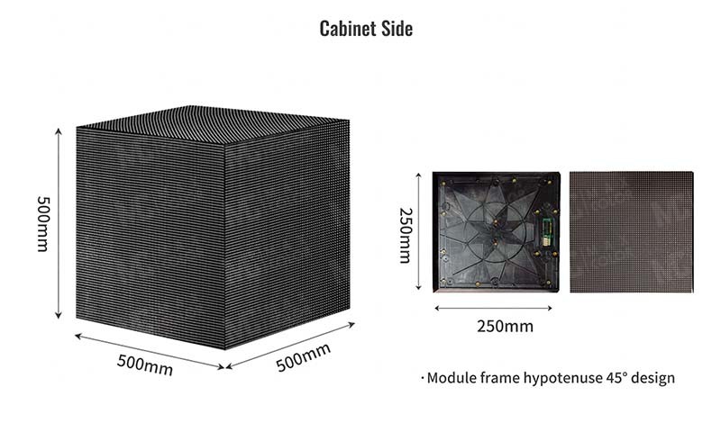 Commercial Smart Magic Cubic LED Display Advertising LED Screen For Food Shop