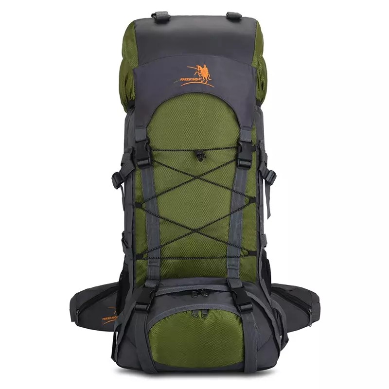 Blue 60L Waterproof Camping Backpack BSCI Mountain Climbing Backpack
