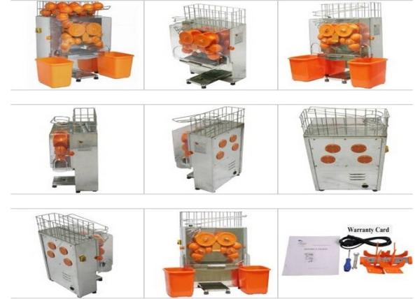 Anti-corrosion SS Commercial Orange Juicer Machine , Automatic Lemon Orange