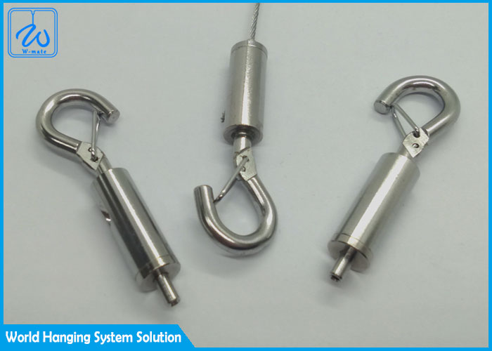 Adjustable Side Exit Cable Grippers With Hook For Aircraft Stainless Wire Rope