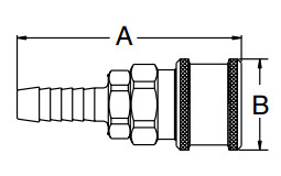 Joining Pipe Lines 24 Bar Pneumatic Quick Coupling