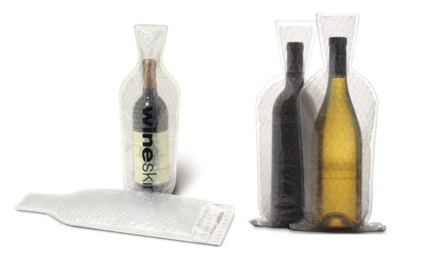 Bulk plastic pvc bubble beer chiller cooler skin bags liquor bottle protector bags