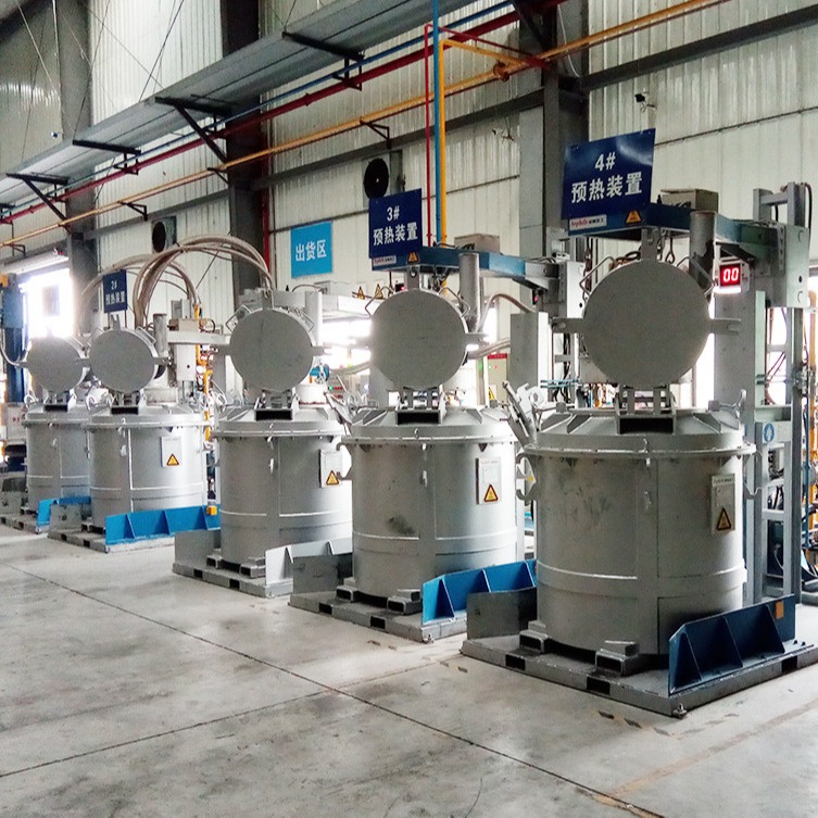 Gas Fired Type Preheating Device Molten Aluminium Transfer Ladle Natural Gas