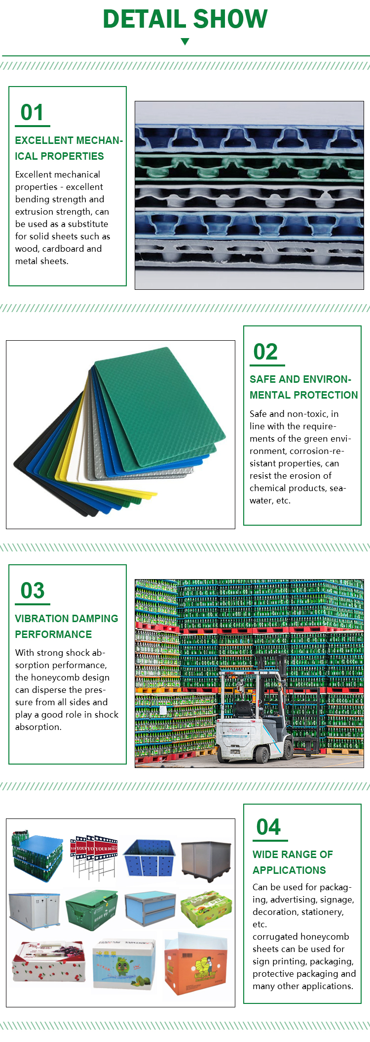 Shockproof 2mm PP Honeycomb Sheet Polypropylene Honeycomb Panels