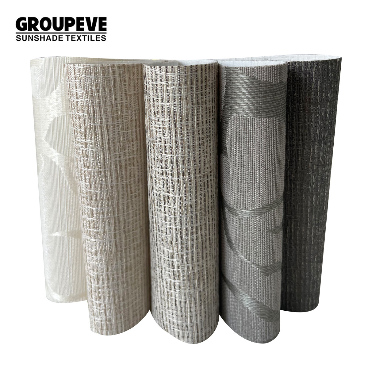High End 100% Polyester Jacquard Motorized Roller Roman Shades Smart Semi Blackout