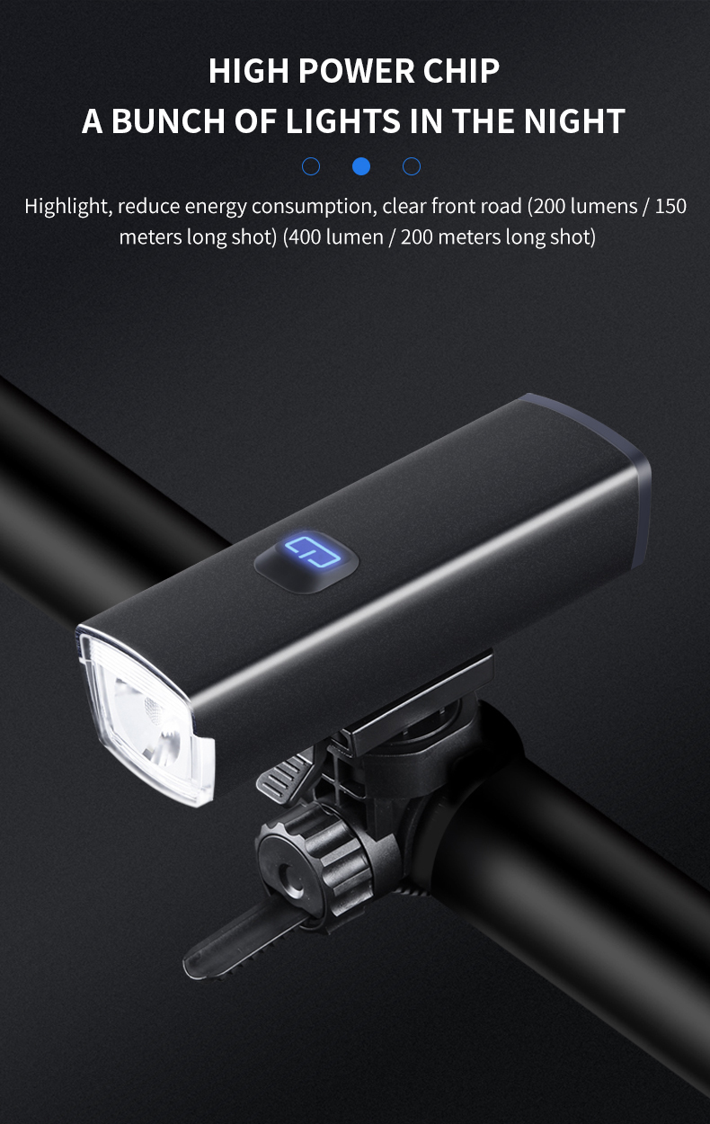 High Lumen Ipx6 LED Bicycle Light USB Fast Charging Bicycle Flashlight