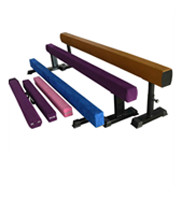 Blue Kids Adjustable Balance Beam , Gymnastics Equipment Beam 80-120CM Height