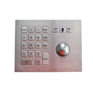  Vandalism Stainless Steel Trackball Pointing Devicel With Integrated Numeric Keypad Manufactures