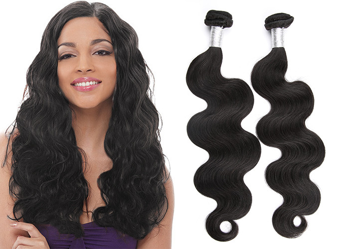 Hot Beauty 6A Peruvian Remy Virgin Human Hair Extensions Natural Black