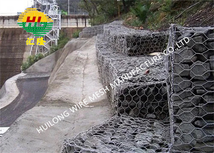2m*1m*1m 2.0mm Wire Mesh Gabion Box Zinc Coating