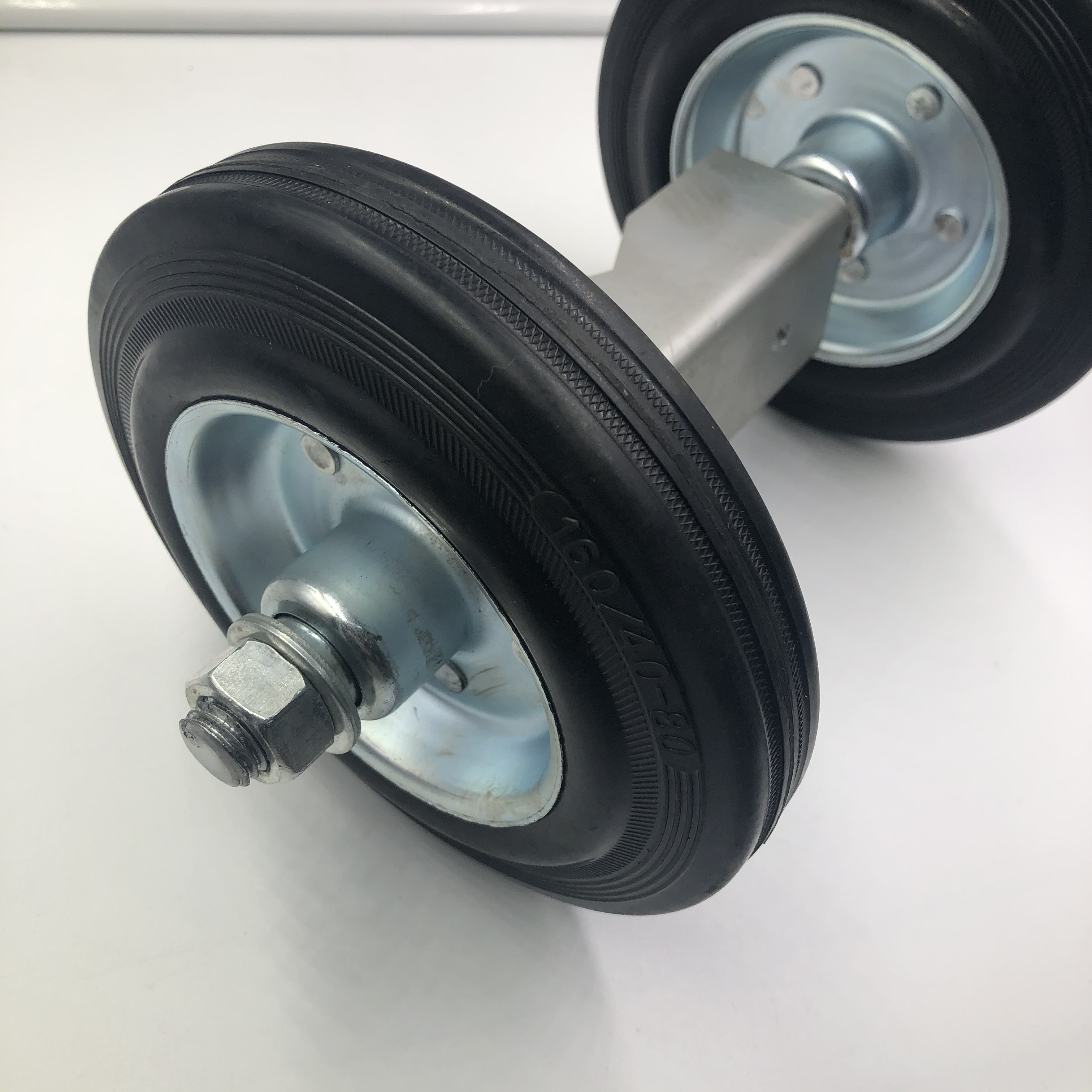 Hot Galvanized Metal Chain Link Fence Rolling Gate Carrier Wheels