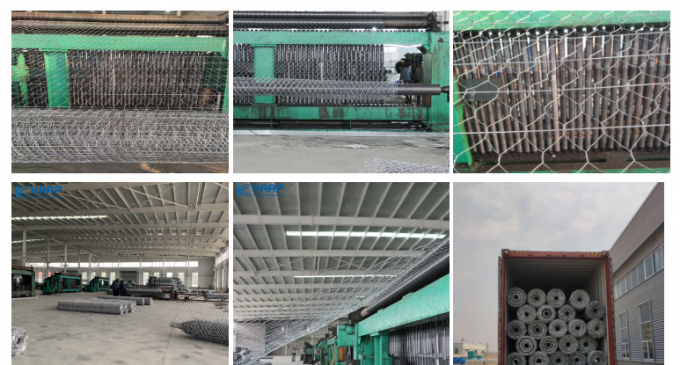 Galvanization 60x80mm 3mm Welded Gabion Baskets 6