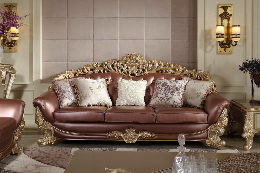 Luxury Sofa sets FACTORY direct sales price for Imported Italy Leather cushion and upholstered for Villa living rooms