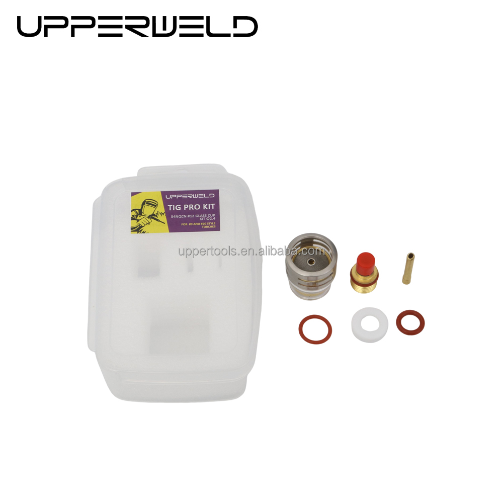 TIG ACCESSORIES Gas Lens Wedge Collet and Pyrex Glass Nozzle for WP9 20 Welding Torch