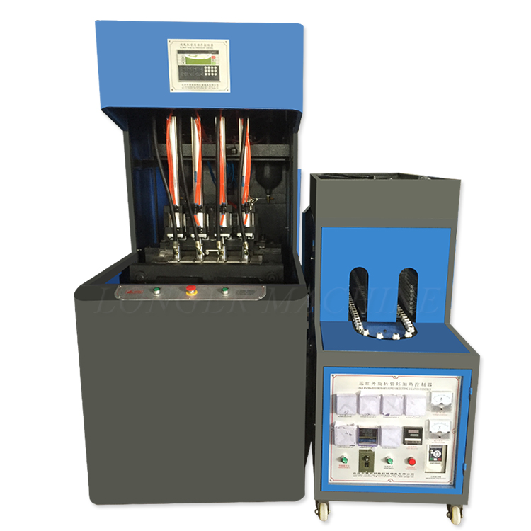 500ML Small Plastic Bottle Making Machine with 4 Cavity and Semi Automatic Operation