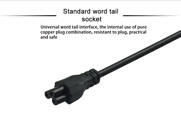 Durable Standard Copper Electrical Power Cord 3Pin Indian Power Cable