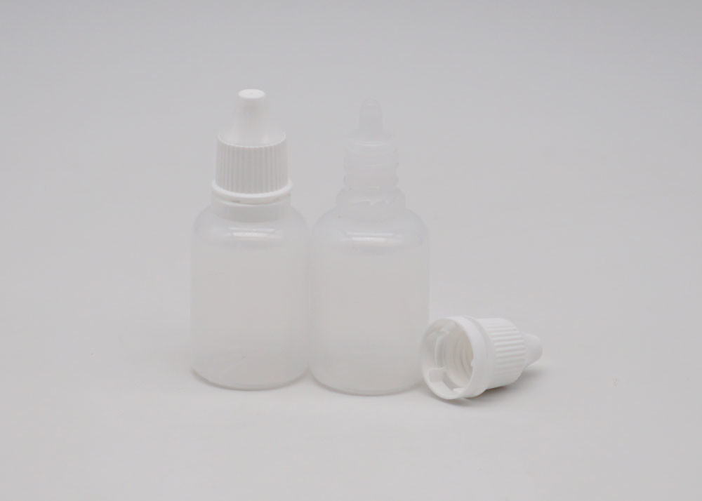 Transparent PE 15ml Plastic Refillable Eye Drop Empty Bottle