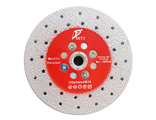 Deyi Dry Wet Dual Side Diamond Saw Blade 125mm Vacuum Brazed