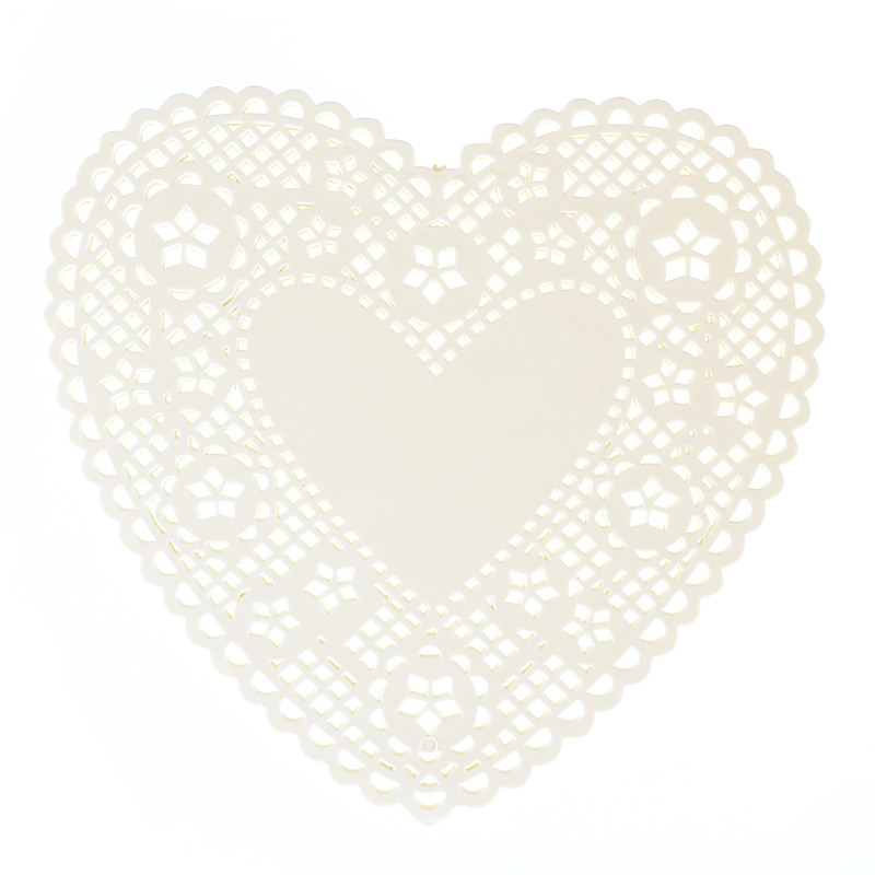 Heart Hollow Out PVC Heat Resistant Table Mats Plate Bowl Coaster