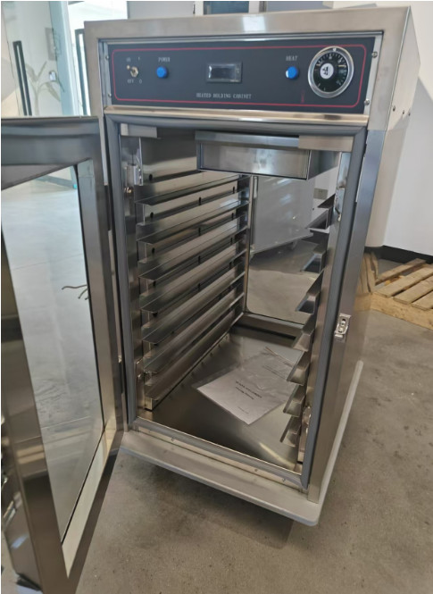 7 Trays Electric Glass Door Two Side Open Commercial Food Warmer Holding Cabinet