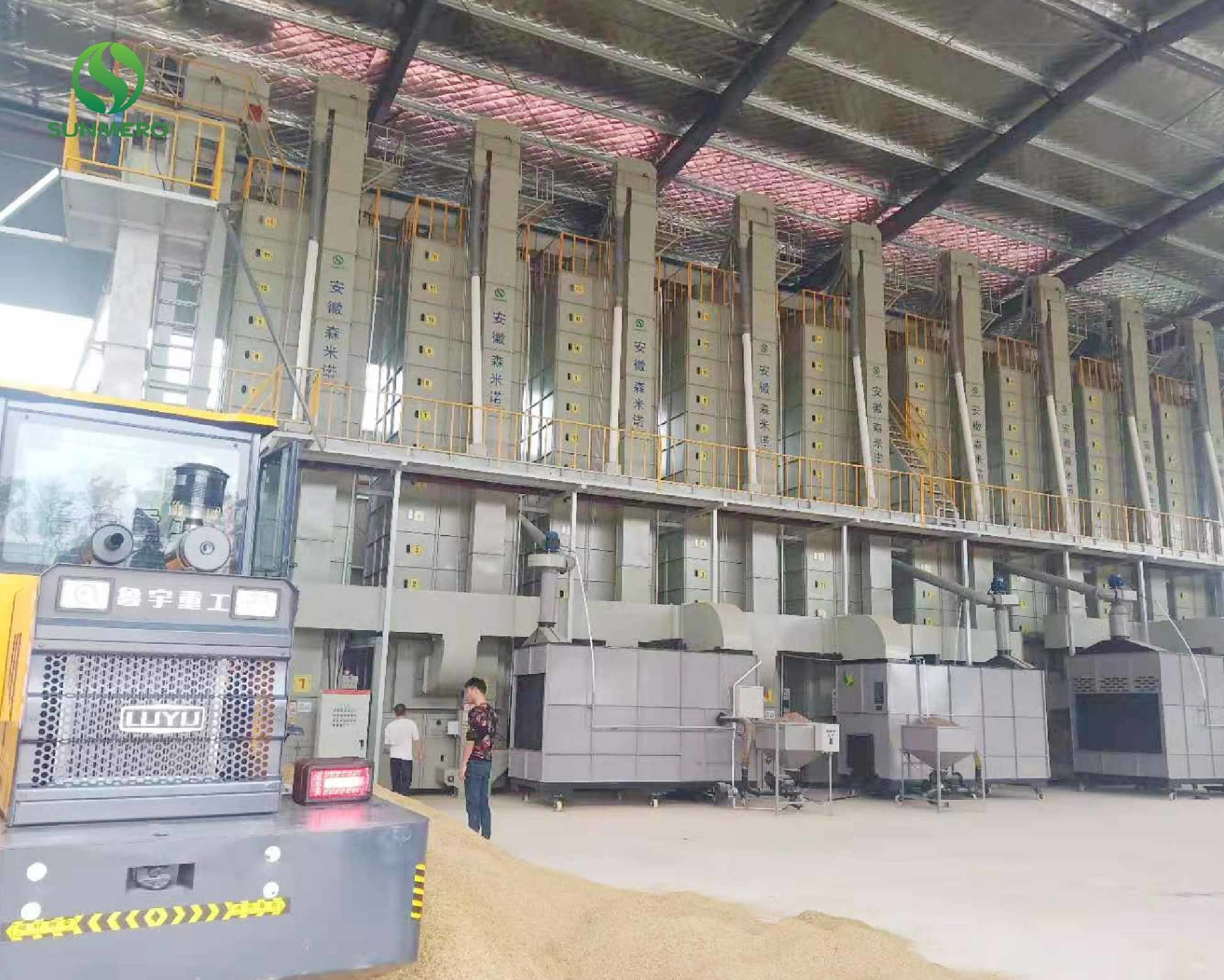 Rice Dryer Of 20 Tons Per Batch For Paddy Drying In Rice Industry