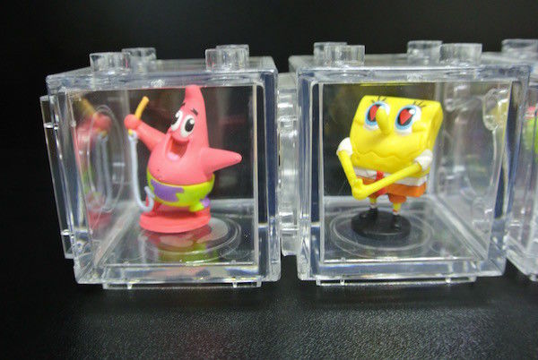 Multifarious Spongebob Collectible Figures Transparent Box For Decoration