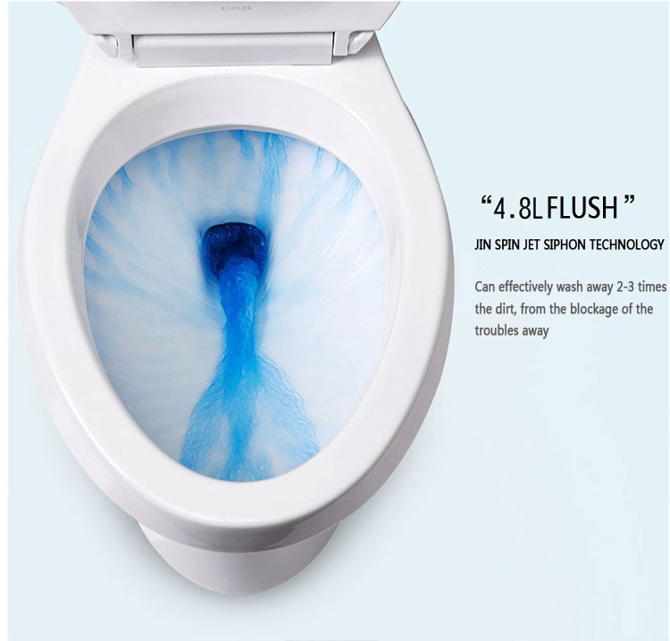 Two Button Top Flush Toilet Water Closet Floor Mounted 3.0-6.0L
