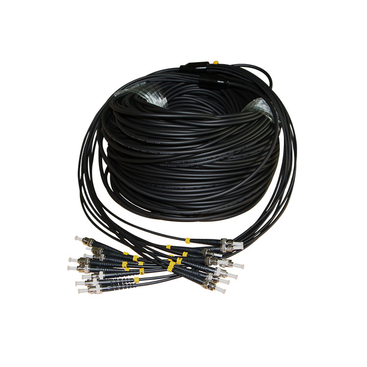 Portable Breakout Fiber Cable Reel With 6/8Core Breakout TPU Outdoor Armored Fiber Optic Cable