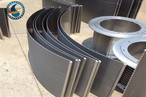  4000mm Length Stainless Steel Curved Wedge Wire Screen Filter Manufactures