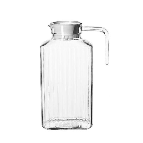 Hight Quality 1800Ml Water Carafe Glass Juice Pitcher Jug Restaurant Supplies,