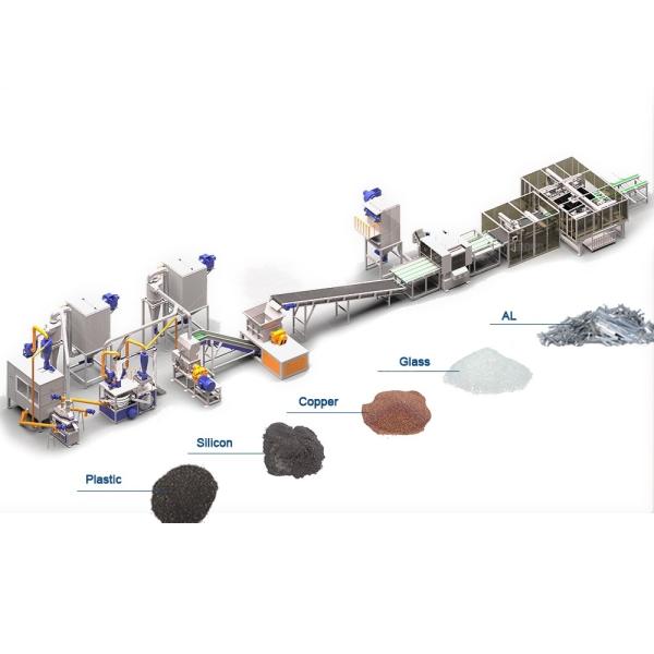 Manufacturing Plant Solar Panel Cell Recycling Machine for Silicon Metal Glass