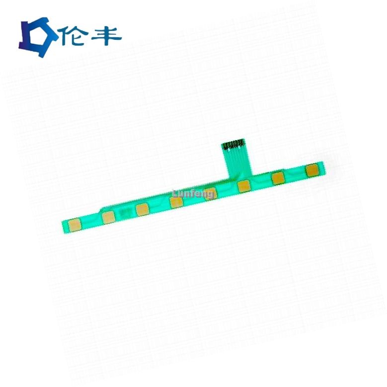 Round Capacitive Membrane Keypad PET Circuit 3M467 Adhesive Tactile Dome Button