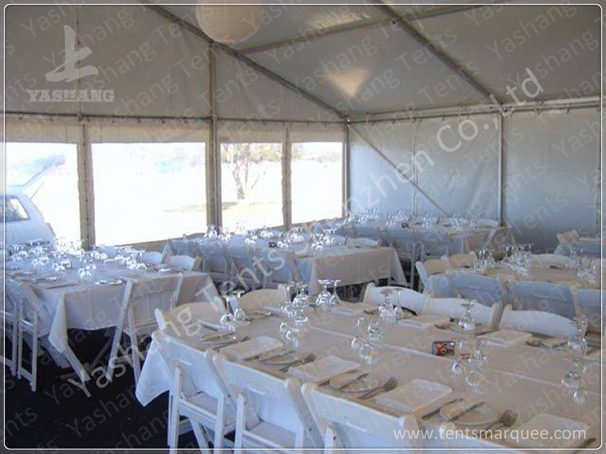 Quality Custom large White Outdoor Party Tents Beach Garden Backyard Aluminum Canopy