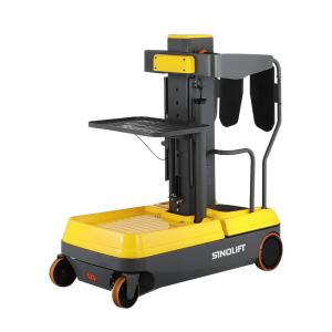 China SINOLIFT Drivable Elevated Work Platform Propelled Warehouse Package Stand-on Electric Order Picker on sale