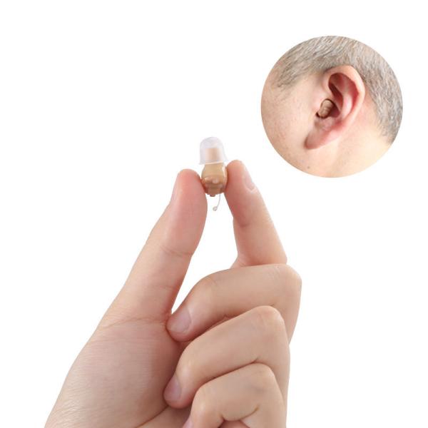 Exquisite Noise Reduction Invisible Hearing Aids Ultralight 1.36mA 1 Year