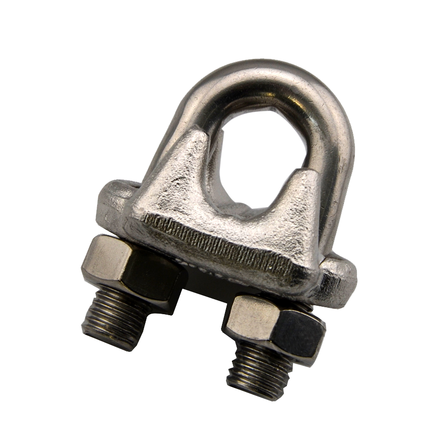 Water Treatment Stainless Steel Wire Rope Clip With ZINC Plated Finish Coating