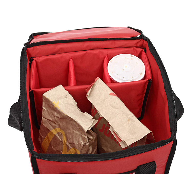 Delivery Custom Insulated Food Bags , Insulated Collapsible Tote Bag Carrier 9 Cups