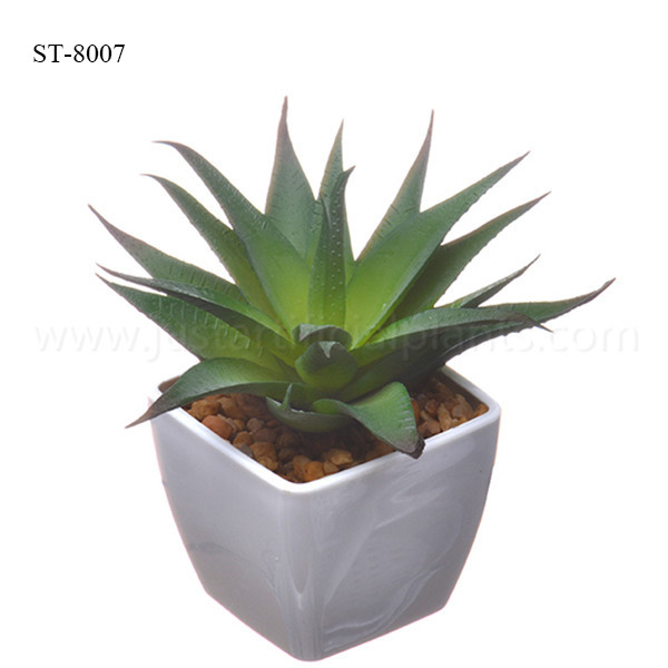 14cm Small Plant Artificial Succulents ,Fake Potted Succulents For Table