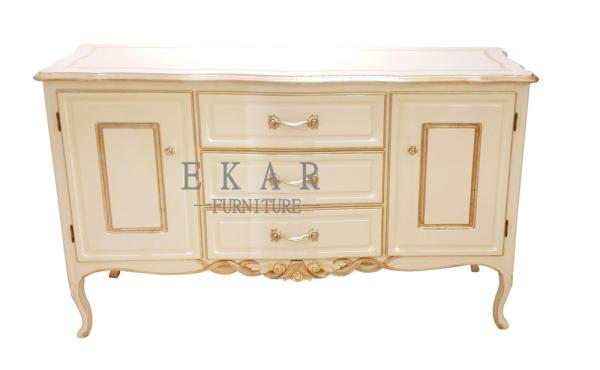 Shabby Chic Vintage Sideboard Wooden Low Sideboard 2 Door Sideboard Luxury