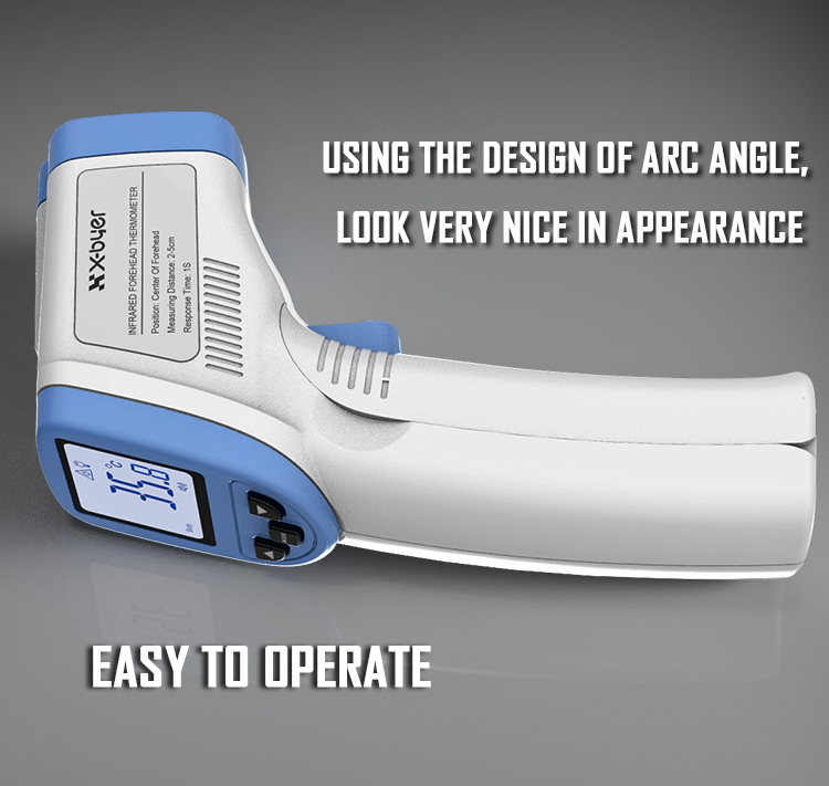 Electronic Body Infrared Thermometer Gun Shaped Auto Shutdown Function
