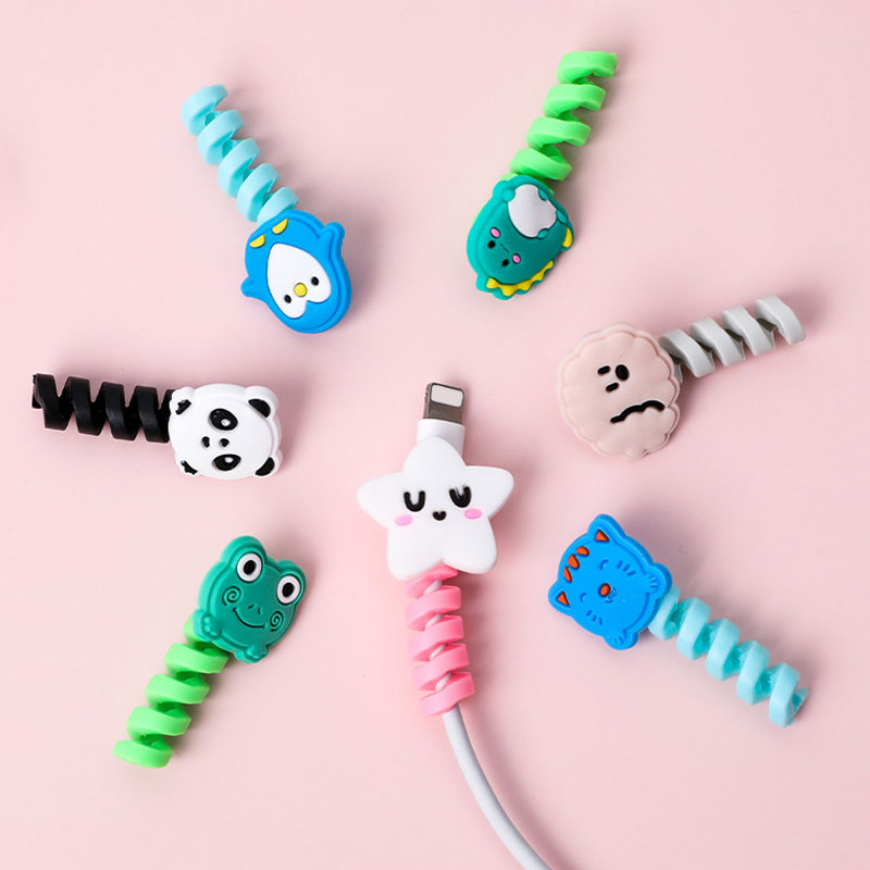 2.5*4.5cm Silicone USB Cable Protector Earphone Electrical Cable Accessories