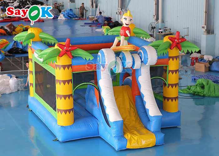 Customized Surf Boy Adventure Bounce House Inflatable Bouncy Castle Bounce Jumping