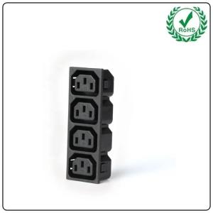 LZ-14-4L IEC C13 3 Pin Electrical Ac Power Socket Multiple C13 Outlet C14 Inlet