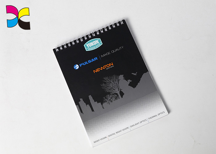 Art Paper Custom Spiral Bound Book Printing , Cardboard Book Binding Printing Services
