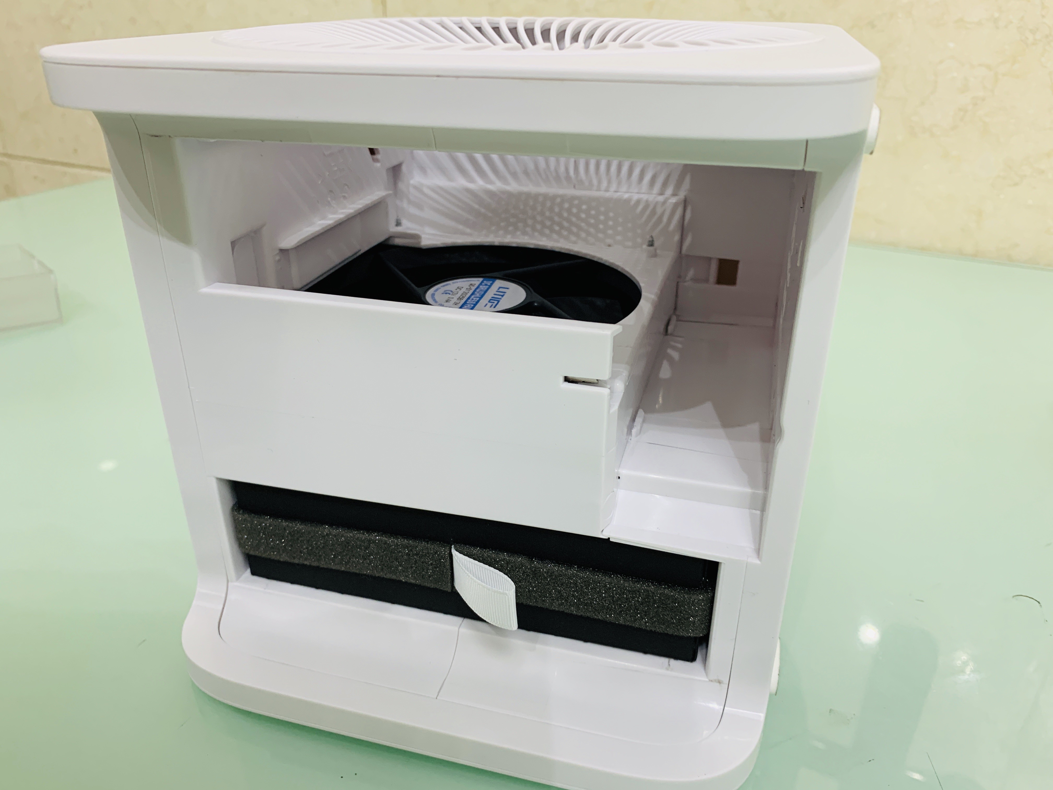 Desktop Air Purifier Humidifier EPI030 White H13 Filters For Home Allergies UV Lamp